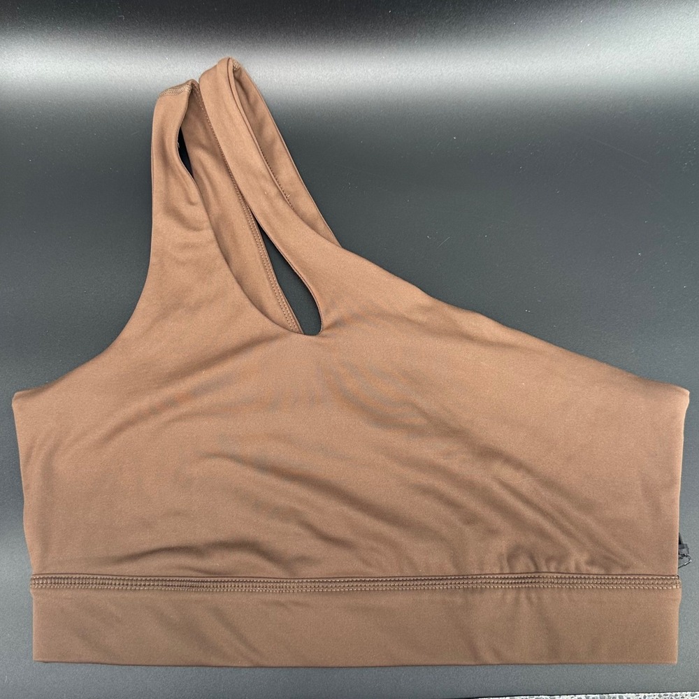 The Drop Women's Kelsey One-Shoulder Stretch Cutout Sports Bra Sz‎ XXS